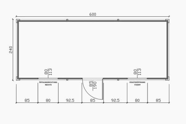 20 fuß bürocontainer classic line